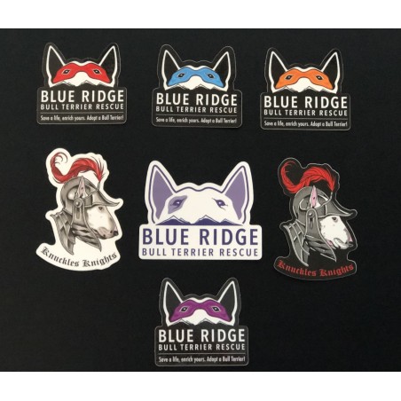 Set of 7 Blue Ridge & Knuckles Knights Stickers